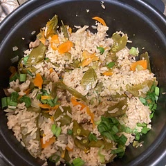 Needs more salt, next time I’ll use bone broth with turmeric, and a tablespoon or two of hoisin