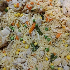 I added mixed vegetables to add some extra nutrients.  I also substituted evoo in place of butter.  
