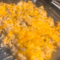 I used breakfast sausage instead of beef. It was delicious also cooked for 50 minutes probably needed a full hour.