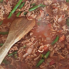 Good store cupboard recipe.  But did add some chilli flakes  stock cube and Hendersons relish sauce