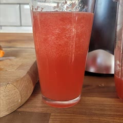We did not have any lime so used orange instead. It probably tasted (nearly) just as good anyway!