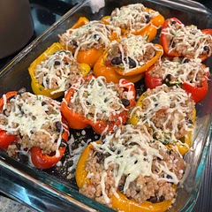 Pretty simple to make and it’s yummy and filling! I served it with chips and guacamole.
