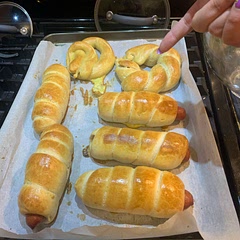 These turn out really great. I’ve noticed that the quality of beer and hot dogs really effects the outcome of the pretzels. I really like this recipe because of how easy it is!