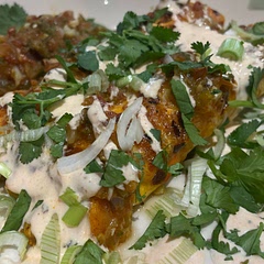Really easy and really tasty, made a batch of the salsa verde from another whisk recipe, I added coriander to garnish with some lime juice, top notch!