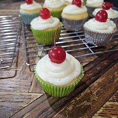 Seriously, these were beyond delicious!! I shared them, hoping for feedback and with pineapple,  it can go either way more often than not. EVERYONE LOVED THEM.  They all but inhaled these cupcakes. Not only will I be adding this to my regular baking, but I had to immediately bake more because my work and family demanded more lol.