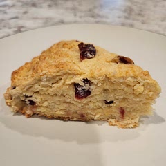 I used orange instead of lemon - yum! Used frozen unsalted butter and grated it using the biggest holes on the cheese grater. 18 min was perfect. 