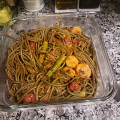 I used Supergreens Ronzoni pasta instead of regular and this dish was very delicious.