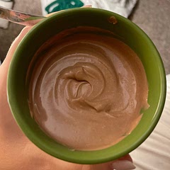 My latest night time addiction! I add a pinch of salt and a splash of vanilla extract too. So. Good.