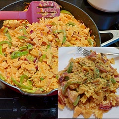 Great quick dinner!! I would rate it an 8 out of 10.  It was easy to prep and cook and combine into a nice dinner! Will prob go into my rotation favorites...