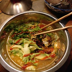 We went with ramen broth and added avocado and the spice packet from the noodles. This is one of my favorite meals for sure.