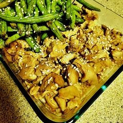 I put the marinade and chicken in the crockpot and cooked on high for a few hours. Turned out great. Didn't get that rich color but that's ok. 