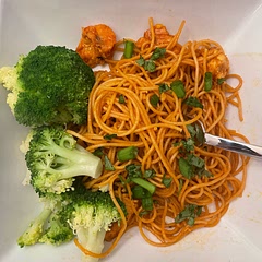 Good, different flavor from our usuals.  Not crazy hot, but a bit on the spicy side.  Made a little extra sauce and cooked it with some chicken to throw into the pasta.