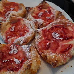 I shaped the puff pastry a little different, but they were super amazing!