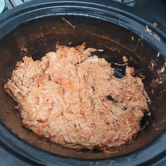 I doubled the recipe to feed 6 people and had leftovers! 
I used Frank's Buffalo Wing and Garlic Buffalo wing sauce and it turned out great! 
Make sure to toast your bread so it doesn't get too soggy. 