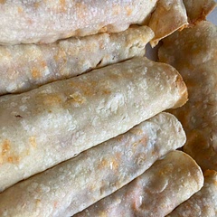 Very delicious! I used corn tortillas and they broke open but were still delicious regardless of how they looked. Could 100% skip the wrapping and use this recipe as a good chip dip as well.