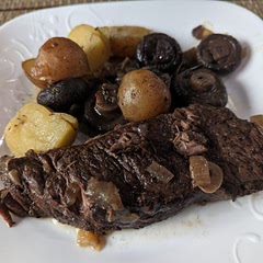 I added baby potatoes for the last hour.  The dish was fine but not outstanding.  I doubt I will make again.