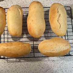 Not the best photo but I used this to make brat buns. Was amazingly fluffy and the perfect doneness!