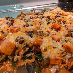 A little "fussy" with all the layering but it turned out so yummy!. I used sweet potato instead of butternut squash- just cause. And it was great!