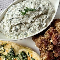 Creamy Garlic and Herb Tzatziki with Kefir 