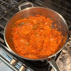 Overall pretty good. Swapped out diced tomatoes for second can of tomato sauce. Lacked a little more flavor so added some seasoning salt and hot sauce at end to bring it up. Overall will make again because of ease and flavor with additions.