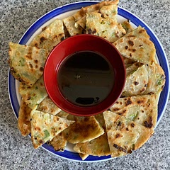 Really great recipe. Pancakes and dipping sauce both delicious. Takes a while to make but totally worth it. Will be making again.
