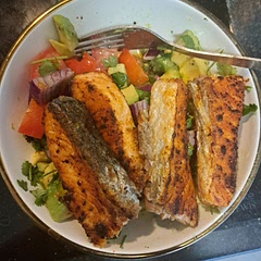super easy and quick for a wfh meal! i've done it before as a fajita filler and it works just as well :)