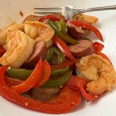 I forgot the zucchini and didn’t have paprika.