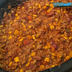 Amazing chili recipe I added a can of Rotel with the chilli's to it. Mmmm my husband didn't even know it was turkey chili