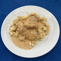 Really really good, served with lemon and herb rice and it’s such a flavourful combination