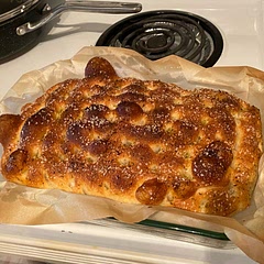 Loved it! Super easy to follow recipe and only takes a couple hours. Today I topped with coarse sea salt and oregano. Can’t wait to experiment with more toppings!!!