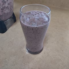 It needed some liquid so I added 1/2c - 3/4 c of almond milk. I also added about 3/4 c strawberries since I had some that needed to be used. Made 2 servings. 