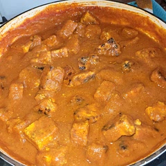 I added a teaspoon of sugar to take the edge off the tomato sharpness as well as a whole can of coconut milk as it was a bit spicy for my children 