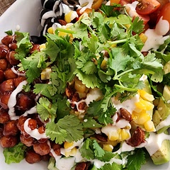 This was delicious! I added black olives, Avocado and cilantro.