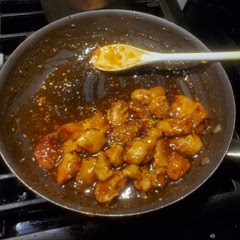 lemme tell you I GOBBLED THIS UP. Best orange chicken recipe I've ever made. It did take a lot longer than expected. By an hour