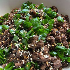 I used chili powder in same proportion to ginger instead of chili flakes and I added a small yellow onion in with the garlic to cook before adding everything else.