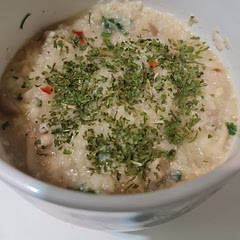 Didn't use the chicken, neather the chicken broth. Really good! 