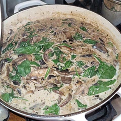 Easy and delicious. I just wilted the spinach in the sauce at the end of cooking rather than the extra step as per the recipe.