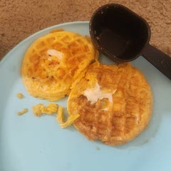 I added cream cheese to take away from the egg taste/appearance. I also let them sit to crisp, and they didn't crisp. 
