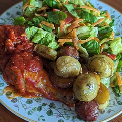 6 portions. 1 canne de tomates pelées et broyées (796 ml).