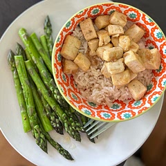 Will have to press out way more water to get crispy. Maybe try in airfryer. Tasty though