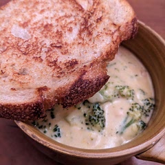 Really good but a little too cheesy to just eat by itself, I would recommend it with either with bread or on a baked potato