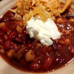 Yum! Served it with crushed tortilla chips. Hubby said it needed cheese. Maybe next time:)