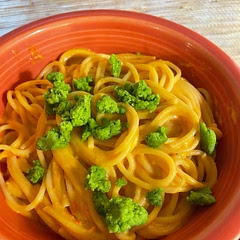 Add more salt, don’t blend the basil parmesan too much of it gets clumpy. Also, I would use 16oz of pasta instead of 7, as the ratio of sauce to pasta was a lot.