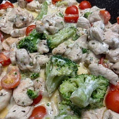 Very tasty.❤️ I did it with cherry tomatoes and I’m in love with that.