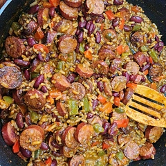 Tasty but super spicy! Next time we'll use less of the spicy seasonings. 