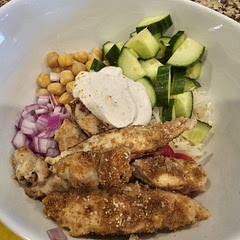 I made a version with chicken and another with salmon. It was delicious.
