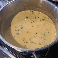 Good recipe. This is our go-to broccoli cheese soup recipe.