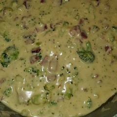 I did shallots instead of onion. No carrot in mine because I didn't have one but I usually add it. I also used white cheddar cheese with the sharp cheddar 