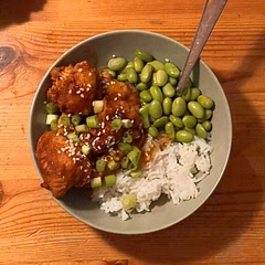 Deep fried this time

the orange sauce needs like 3-5 times the amount the recipe  recommends to create the right volume I add a little orange juice in too to make sure there’s enough sauce