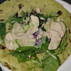 Super delicious! 
My teenage son ate up all my yogurt so I used B Sauce (B*****n sauce) on it. And it was very delicious still. We also like Frank's so we put that on it too